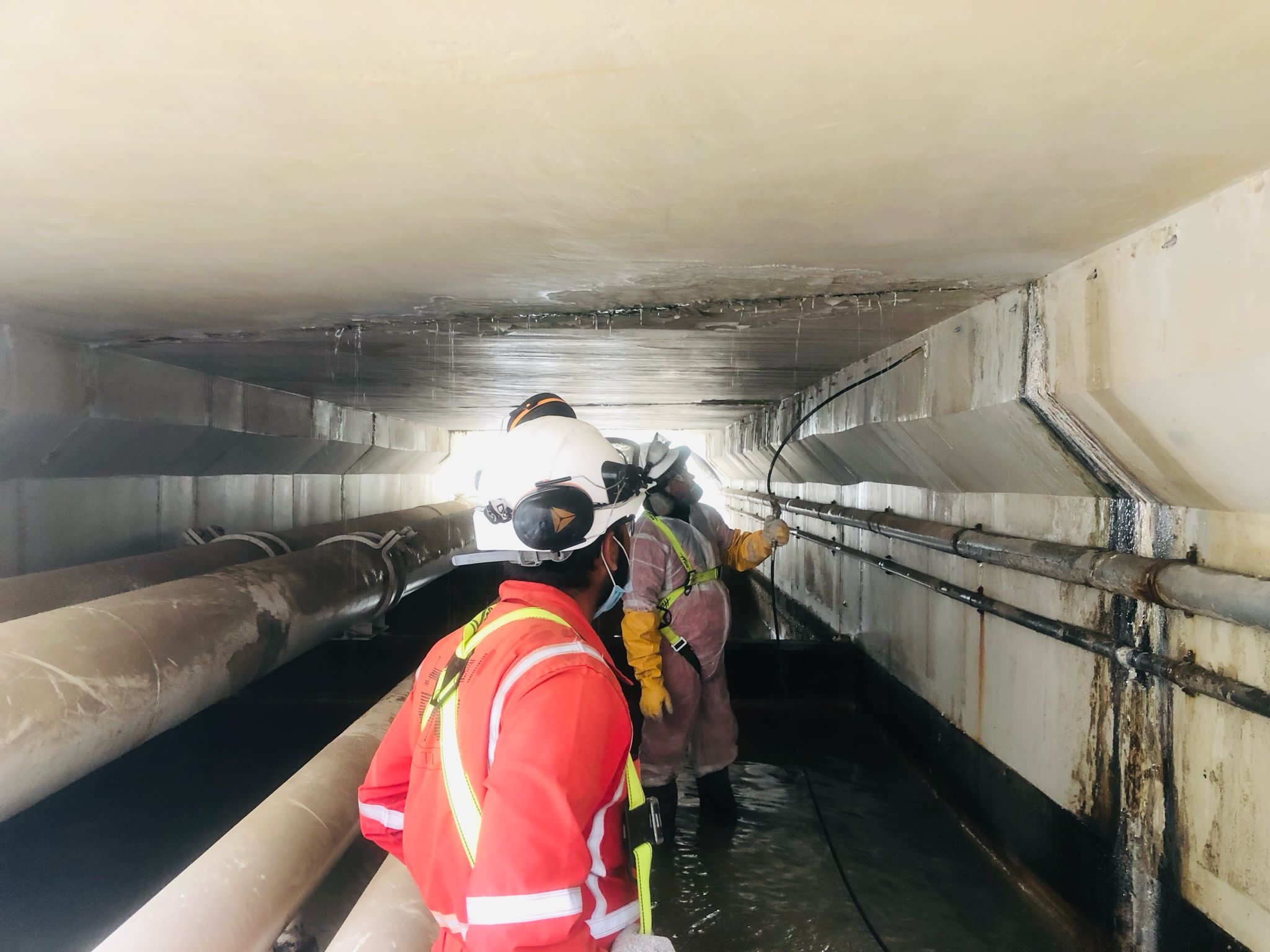Shell Ras Laffan culvert PU injection waterproofing